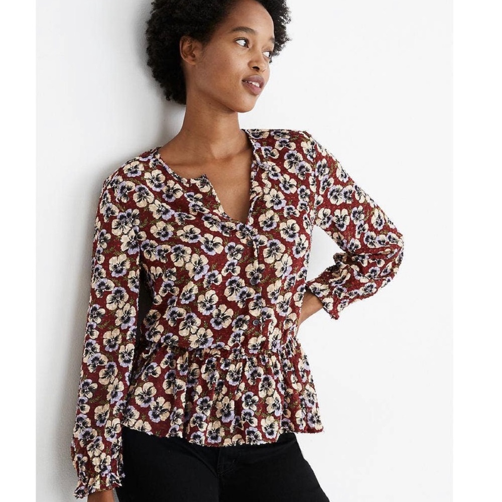 Madewell Shear Pansy Top